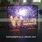 Clear color ceiling starry star big size ceiling area 250 cubic meter aluminum base slightly material