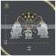 New Designs 5 Lights Indoor Decorative Light Fixture of Ceiling, Glass Flower Antique Lighting