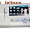 Good quality 7 inch Touch Screen 6 Channel Digital Electrocardiograph ECG Machine EKG-923S with Analysis Software