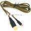 NEW Gold Plating Port USB Cable For Nintendo DSi DSiXL DSiLL 3DS 3DS XL 3DS LL USB Charging charger Cable