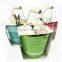 round white oil tin pail with lid