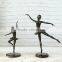 Elegant resin ballerina figurine bronze ballerina sculpture