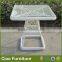 Powder coated home rattan outdoor table