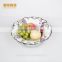 High Quality silvery electroplate dish ceramic material