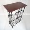 Metal frame Iron Brace French Style Kitchen Bathroom Side Table