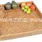 Natural rattan storage serving tray