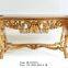 French antique wall mirror and console table
