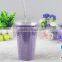Custom Logo Printed Wholesale Reusable Plastic Cup with Lid