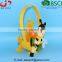 BSCI Audit factory non-woven felt bee shape basket, Easter decoration basket