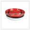 4" Double wall solid color yellow round custom wholesale ashtray for hotel