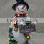 Wholesale Christmas Decorative Resin Snowman with led light
