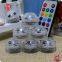 3 LED remote control color changing diamond shapes waterproof submersible led tea light