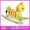 2015 Hot Selling Best quality kid wooden rocking horse toy,Educational customized intelligence wooden rocking horse toy WJY-8001