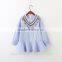 Wholesale children girl fall winter plaid dress children girl Korean style dress for little girls