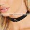 sun moon star charm suede leather choker necklace 3 layer suede leather necklace elegant woman necklace jewelry