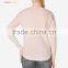 Women Merino Wool Pink Cahsmere Sweater Crew Neck