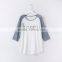 wholesale custom made quality latest fashion lady tops t-shirt garment