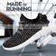 Hot Sale Man Running Breathable Shoe With No Brand Flyknit Fabric Casual Shoes