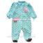 Cute doll printing style cotton 220g polar fleece romper for baby girl