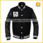 Bomber Silk Quilted Wool Body Leather Sleeves cheap Wholesale Black Baseball Jacket Custom Varsity Jackets Australia Canda