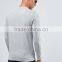 Guangzhou Shandao Casual Summer Long Sleeve 160g 100% Cotton Custom Stand Up Collar T Shirt