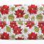 Cotton Table Mat Christmas flower Printed Woven Fabric Placemat