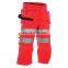 Hot sale polyestecotton drill high visibility work short pants with reflective tape
