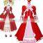 Sunshine-Black Butler Kuroshitsuji Elizabeth Midford Liz Red Lolita Long Dress Anime Cosplay Costume