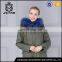 Korean style real raccoon fur collar coat for Mr and Mrs parkas