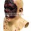 LATEX EVIL ZOMBIE NO FACE HEAD MASK WITH NECK