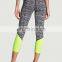 Yihao 2015 Latest fashion prints with high quality unique designs yoga capri sublimated capri wholesale leggings
