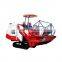 friendly mini walking rice wheat harvester reaper thresher with track wheel