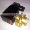 GOGO Normally open 0-7bar Brass high temperature steam 2 way solenoid valve 1/4 inch 220V AC Orifice 4mm FKM direct acting