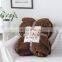 Hot Sale Lightweight Warm Sherpa Blanket Bed Couch Car Office Camping Travel Solid Color Flannel Fleece Blanket Throw