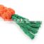 One Free Sample pet cotton rope toy dog chew cotton weaving carrot for teeth cleaning