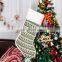 Luxury Funny Fuzzy Red 100% Microfiber Sherpa Lined Decorations Stocking Christmas Gift Socks For Tree