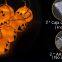 Halloween 2AA batteries powered 10 led waterproof halloween party decoration lighted pumpkin lantern decoration
