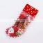 HQP-WJ116 HongQiang Pet Products Christmas set PE socks shape packaging Christmas color