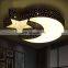 creative led ceiling lamp romantic stars moom acrylic lighting chandelier