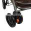 6 wheel steel large capacity adult elderly folding shopping cart walker with seat