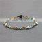 Fashion braided wax cord bracelet crystal custom XE09-0282