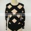 Summer dress 2016 new black and beige mesh long sleeve O neck women bandage jumpsuit Playsuit Bandage Bodycon Women Wearing