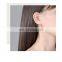 S925 sterling silver new bow asymmetrical long tassel earrings