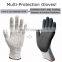 En388 4544 Safety Glove Sandy Nitrile Coated Abrasion Resistant glove for Paper and Plastic Industries