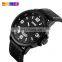 Top brand luxury mens watches Skmei 9115 leather quartz watch for men genuine leather watch strap classic wristwatches