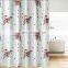 Christmas holiday pattern printed peva shower curtains