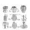 High pressure Fitting Stainless Steel/Aluminum Camlock Coupling