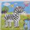 BSCI And NBC Universal Audit Report Wooden Puzzle Toy Factory Production 9 Psc Simple Sticker Printing Plain Horse Wooden Jigsaw Supplier's Choice