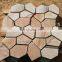 High quality cheap price yellow wood natural sandstone paving flagstone tile for garden wall cladding panels