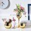 Nordic 2021 Hot-selling Cup Wedding Crystal Vase Modern Wine Cabinet Dining Table Transparent Vases Glass for Home Decor